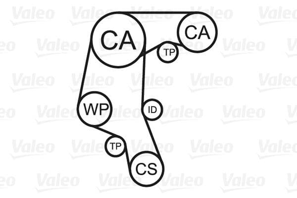 614571 Valeo Комплект ременя ГРМ + помпа