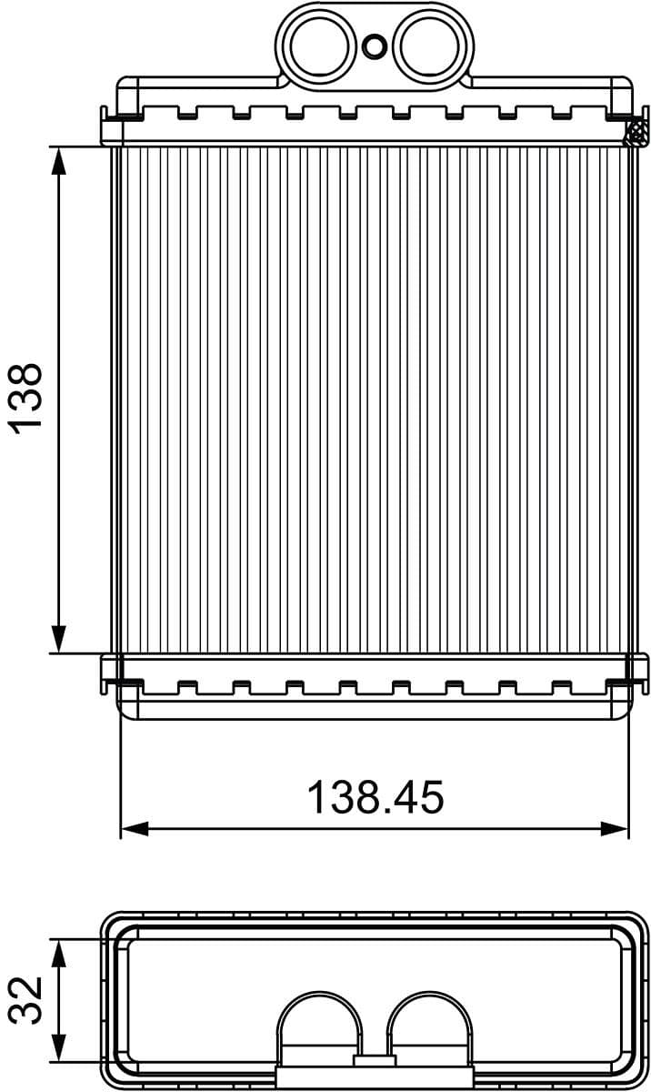811550 Valeo Радіатор пічки