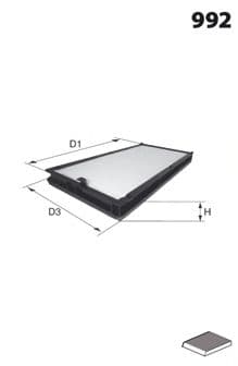 ELR7198 Mecafilter Фільтр салону