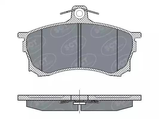 sp268pr SCT Germany Гальмівні колодки для Mitsubishi Carisma