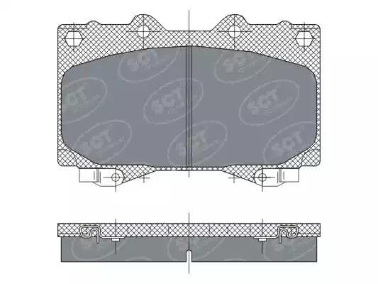 sp270pr SCT Germany Гальмівні колодки для Toyota Land Cruiser