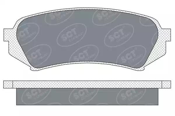 sp307pr SCT Germany Гальмівні колодки для Toyota Land Cruiser