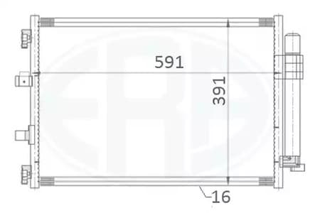 667176 ERA Радиатор кондиционера