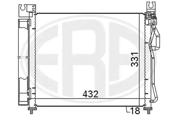 667119 ERA Радіатор кондиціонера для Kia Picanto