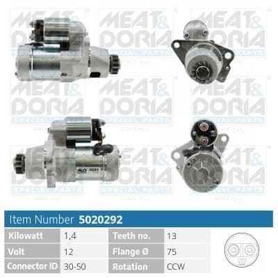 5020292 Meat & Doria Стартер для Nissan X-Trail