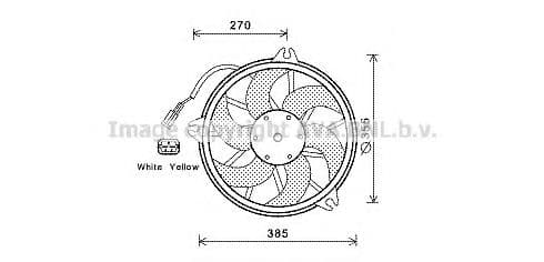 CN7536 AVA Quality Cooling Вентилятор системы охлаждения двигателя