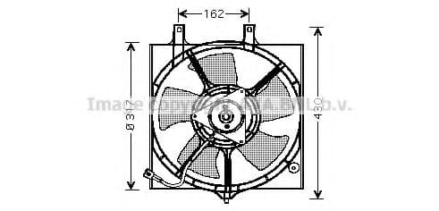 DN7510 AVA Quality Cooling Вентилятор системы охлаждения двигателя для Nissan Primera