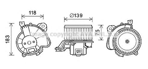 FT8431 AVA Quality Cooling Вентилятор салона