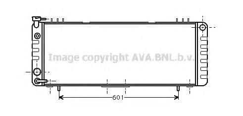 JE2002 AVA Quality Cooling Радиатор охлаждения двигателя