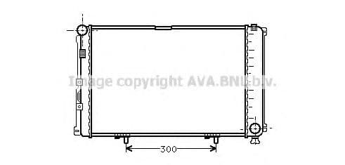 MS2078 AVA Quality Cooling Радіатор охолодження двигуна для Mercedes 190