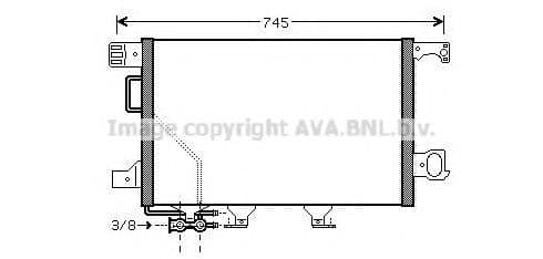 MSA5435D AVA Quality Cooling Радиатор кондиционера