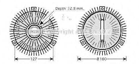 MSC422 AVA Quality Cooling Вискомуфта вентилятора