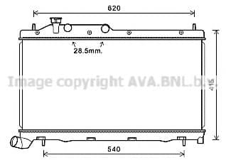 SU2105 AVA Quality Cooling Радиатор охлаждения двигателя