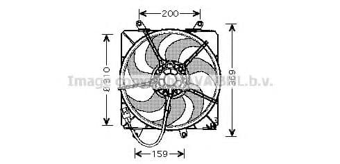 TO7506 AVA Quality Cooling Вентилятор системы охлаждения двигателя для Toyota Avensis