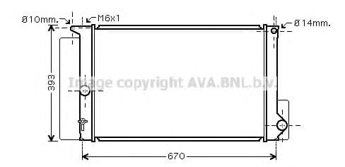 TOA2397 AVA Quality Cooling Радиатор охлаждения двигателя