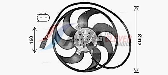 ms7764 AVA Quality Cooling Вентилятор системы охлаждения двигателя