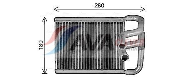 hy6482 AVA Quality Cooling Радіатор пічки для Hyundai Elantra