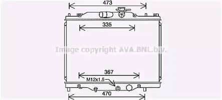mz2291 AVA Quality Cooling Радиатор охлаждения двигателя для Mazda CX-3