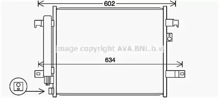 mz5294d AVA Quality Cooling Радіатор кондиціонера для Mazda MX-5