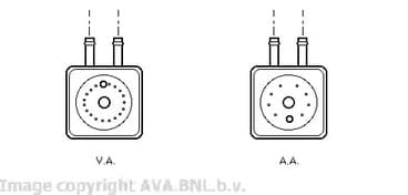vn3148 AVA Quality Cooling Оливний радіатор двигуна