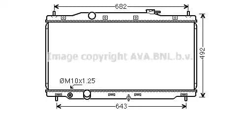 hd2307 AVA Quality Cooling Радіатор охолодження двигуна для Honda CR-V