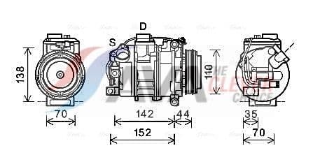 bwak423 AVA Quality Cooling Компресор кондиціонера