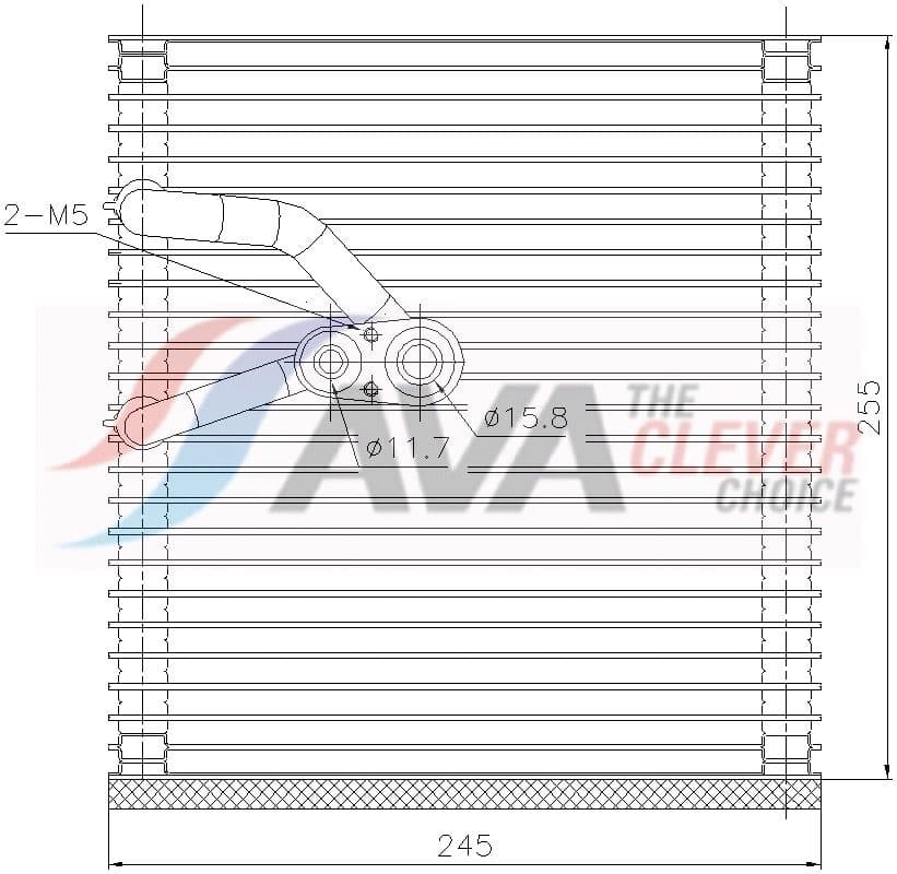 olv759 AVA Quality Cooling Випарник кондиціонера