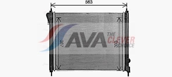 dn2470 AVA Quality Cooling Радіатор охолодження двигуна