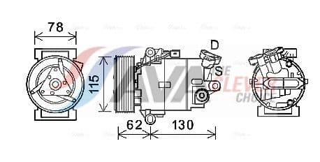 dnak386 AVA Quality Cooling Компресор кондиціонера