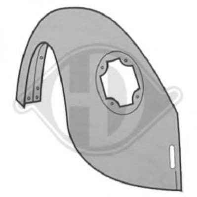 2262035 Diederichs Крыло переднее для Volkswagen Kaefer