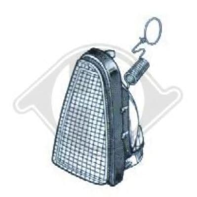 3432072 Diederichs Ліхтар покажчика повороту для Fiat Cinquecento