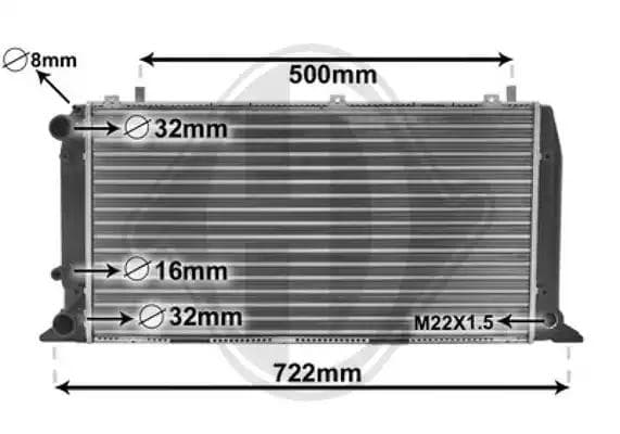 dcm1427 Diederichs Радіатор охолодження двигуна