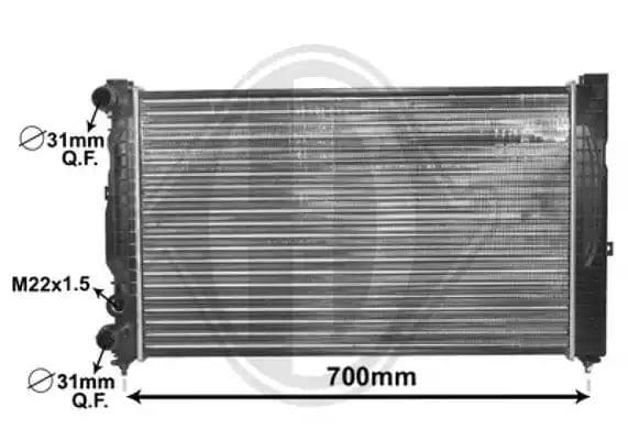 dcm1454 Diederichs Радіатор охолодження двигуна