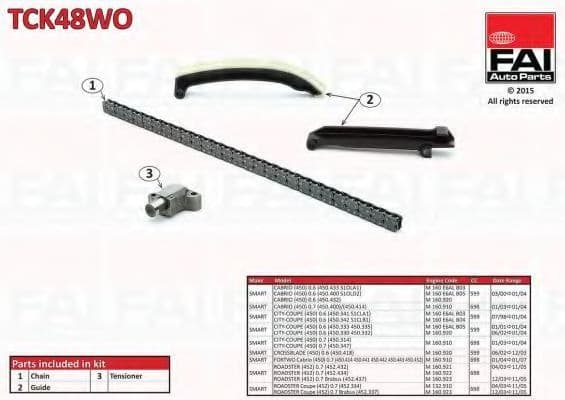 TCK48WO Fai Комплект цепи ГРМ