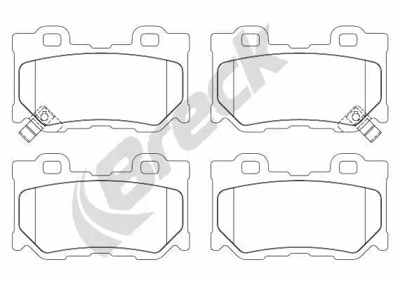 249940055100 Breck Гальмівні колодки