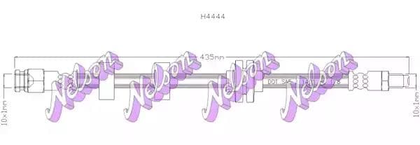 h4444 KAWE Гальмівний шланг