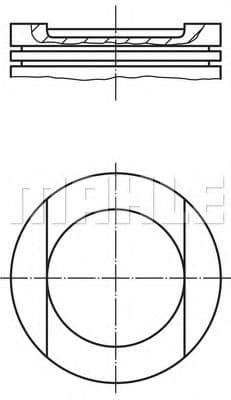 034 94 00 Mahle Поршень двигуна