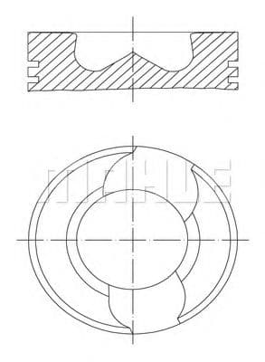 030 97 00 Mahle Поршень двигуна
