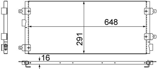 ac518000s Mahle Радіатор кондиціонера для Lancia Thesis