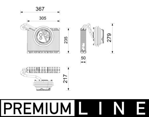 ae262000p Mahle Випарник кондиціонера для BMW iX