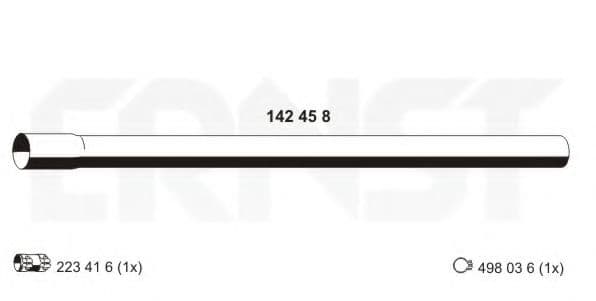 142458 Ernst Приймальна труба