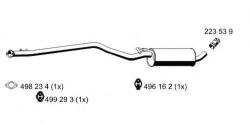 331272 Ernst Середній глушник вихлопних газів