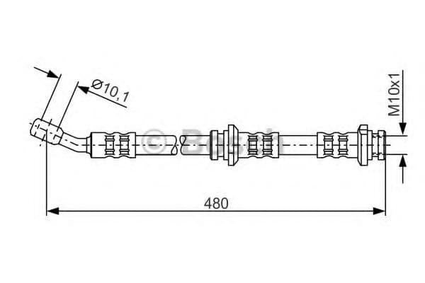 1 987 476 802 Bosch Гальмівний шланг