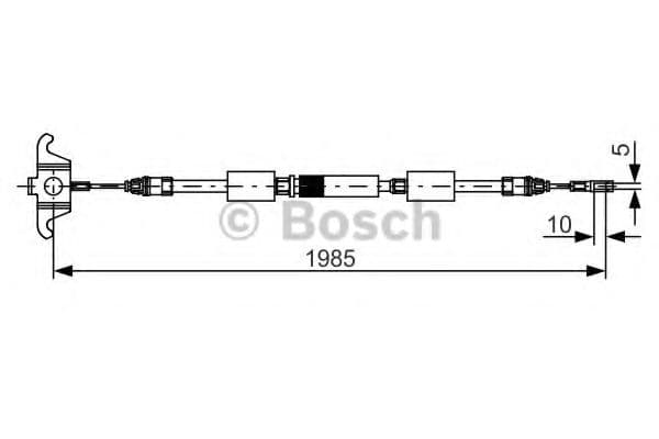1 987 482 128 Bosch Трос ручного гальма
