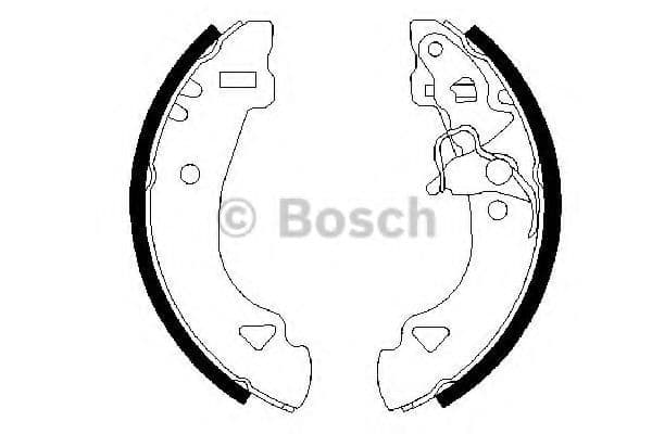 0 986 487 331 Bosch Гальмівні колодки