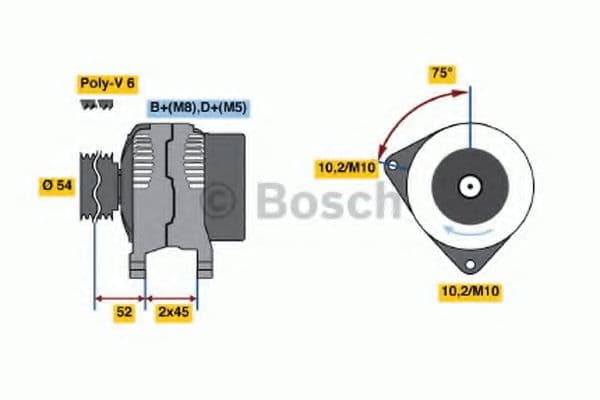 0 986 042 071 Bosch Генератор