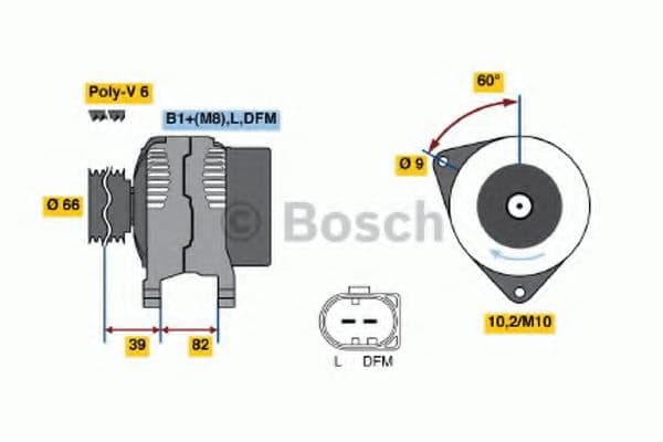 0 986 044 330 Bosch Генератор