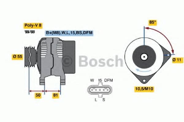 0 986 047 410 Bosch Генератор