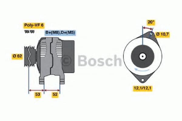 0 986 049 231 Bosch Генератор