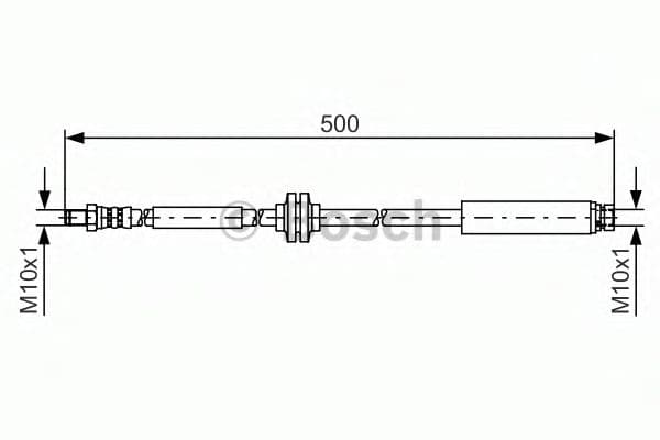 1 987 481 452 Bosch Гальмівний шланг для Ford Kuga